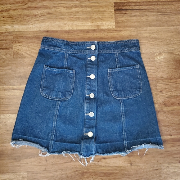 Sans Souci Dresses & Skirts - Sans Souci Mini Jean Skirt Size Small Dark Wash